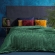 Narzuta na łóżko 220x240 Alli ciemna zieleń