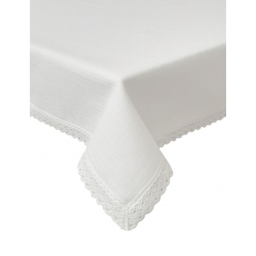 Obrus z koronką Verona biały - produkt na indywidualne zamówienie